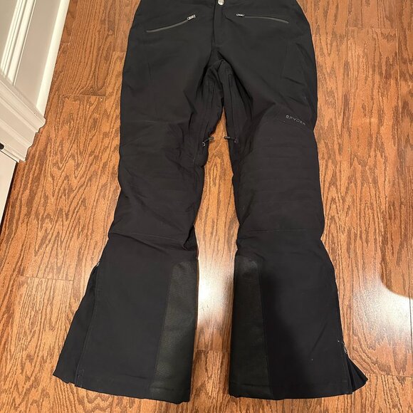 Women’s Spyder Black Snow Pant - Size 10 - Picture 4 of 4